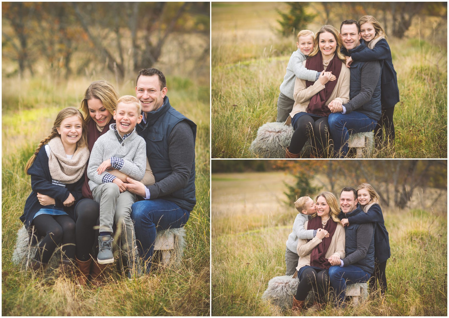 familiefotografering ut i naturen. 